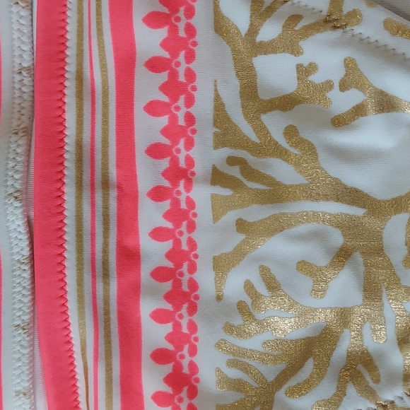 NWOT Victoria Secret gold and pink Medium bikini - Picture 6 of 11